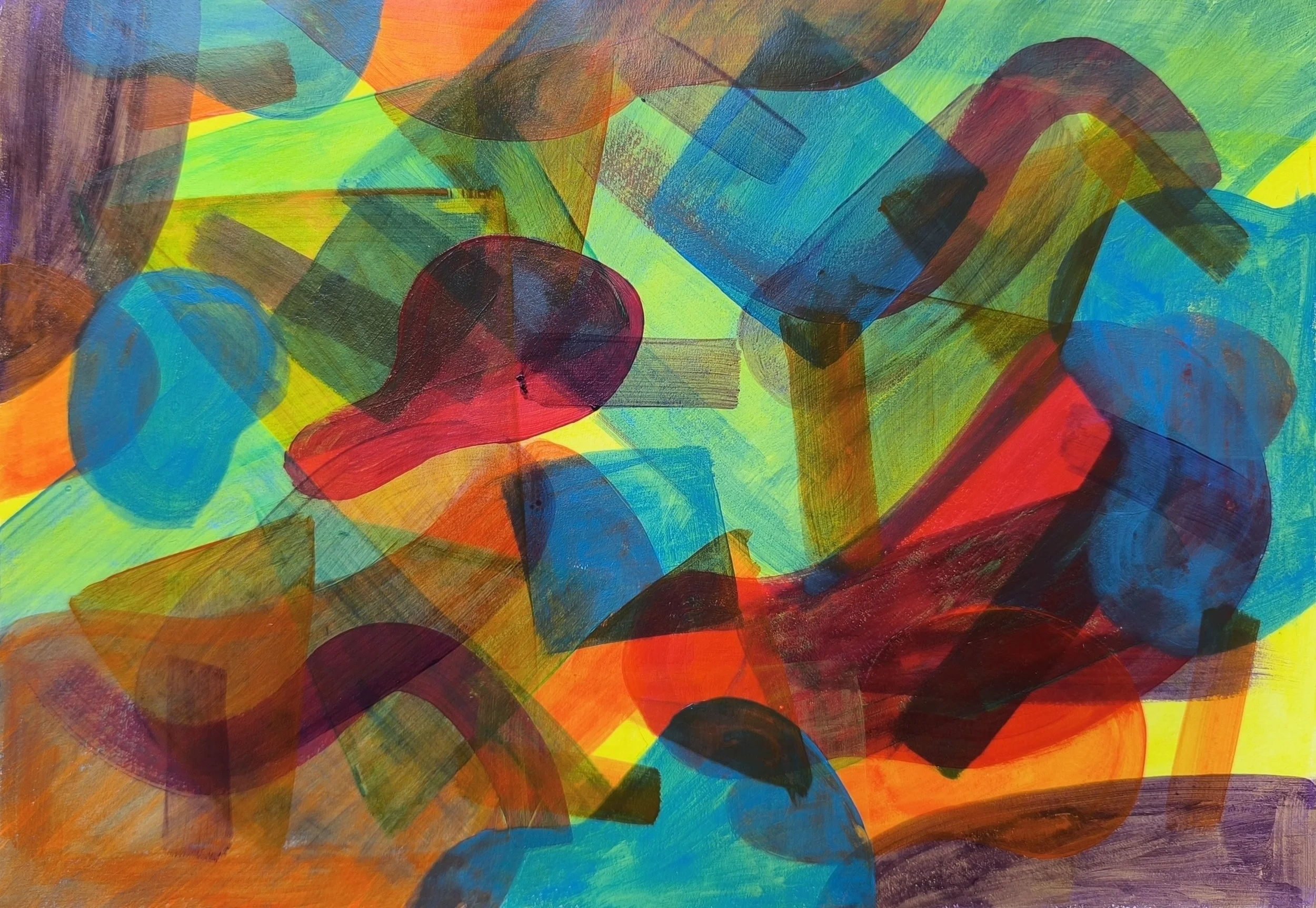 Untitled 9 (2026)┃Acrylic on Paper┃30 x 21cm 