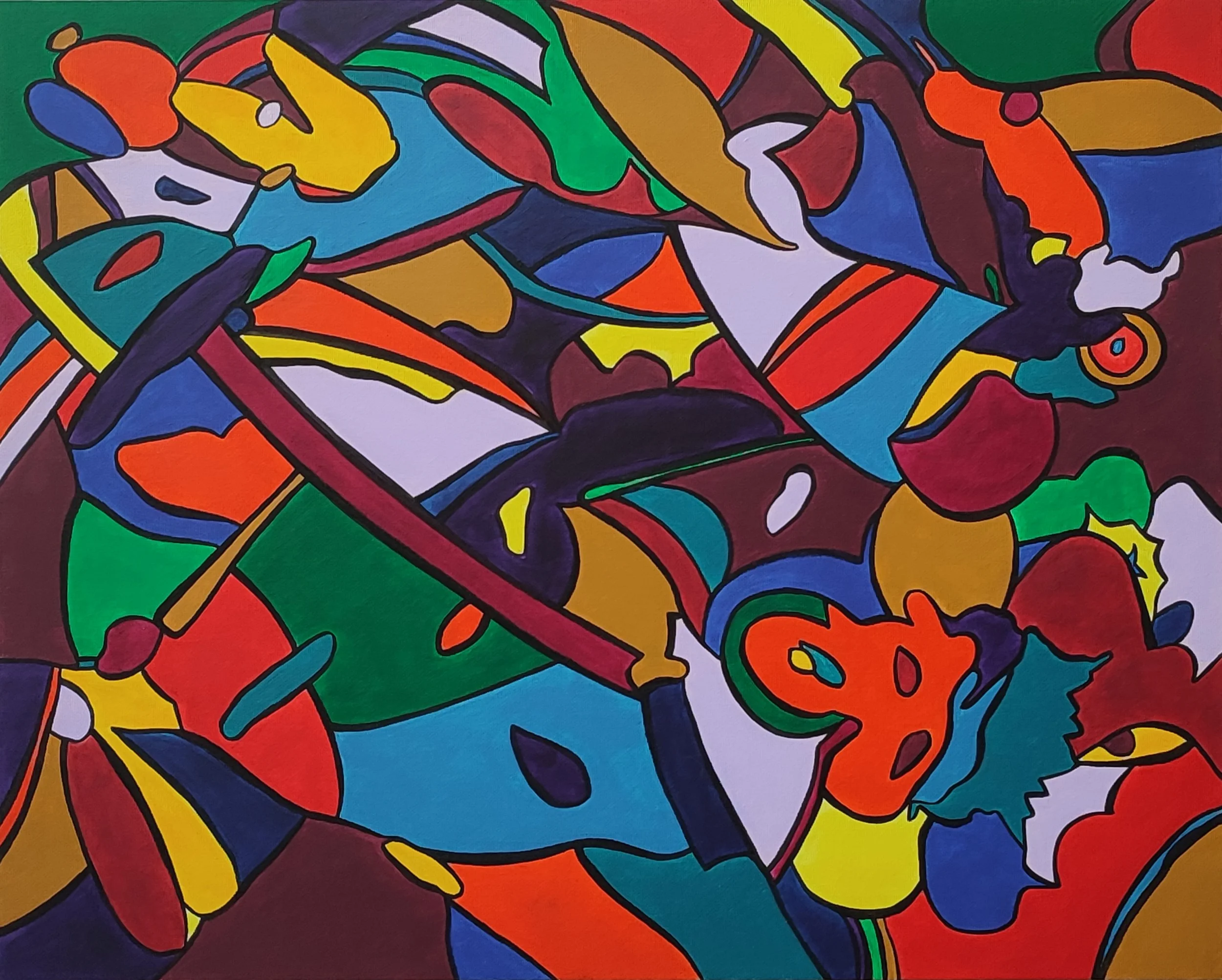 Untitled 1 (2023)┃Acrylic on Canvas Panel┃40 x 30cm 