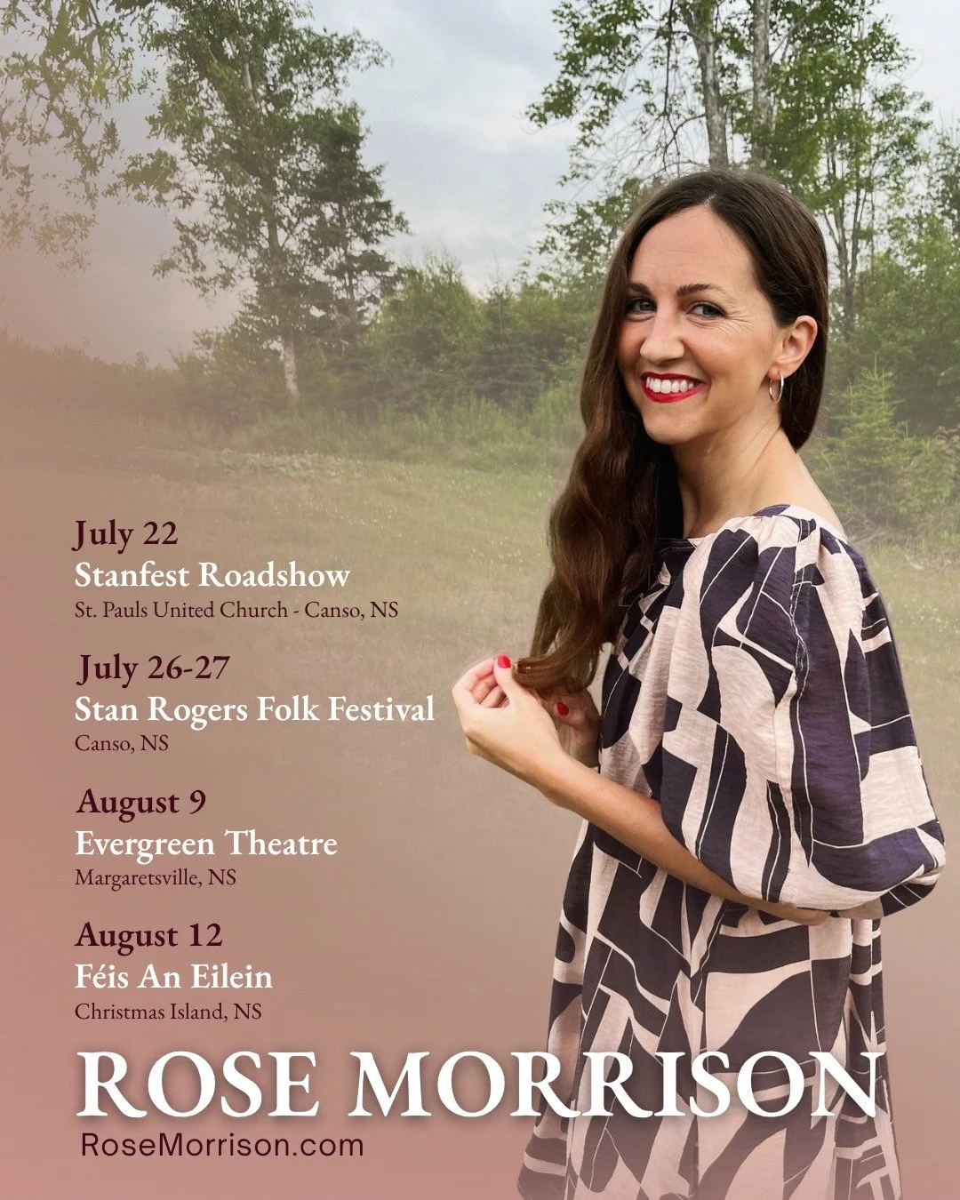 @rosemorrisonmusic is hitting the road this summer, and we&rsquo;re so excited to share her upcoming shows! 🎻✨

From coastal towns to Celtic festivals, Rose brings her signature blend of heart, heritage, and hauntingly beautiful melodies to every st