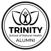 Minimalist logo with a lotus flower inside a circle