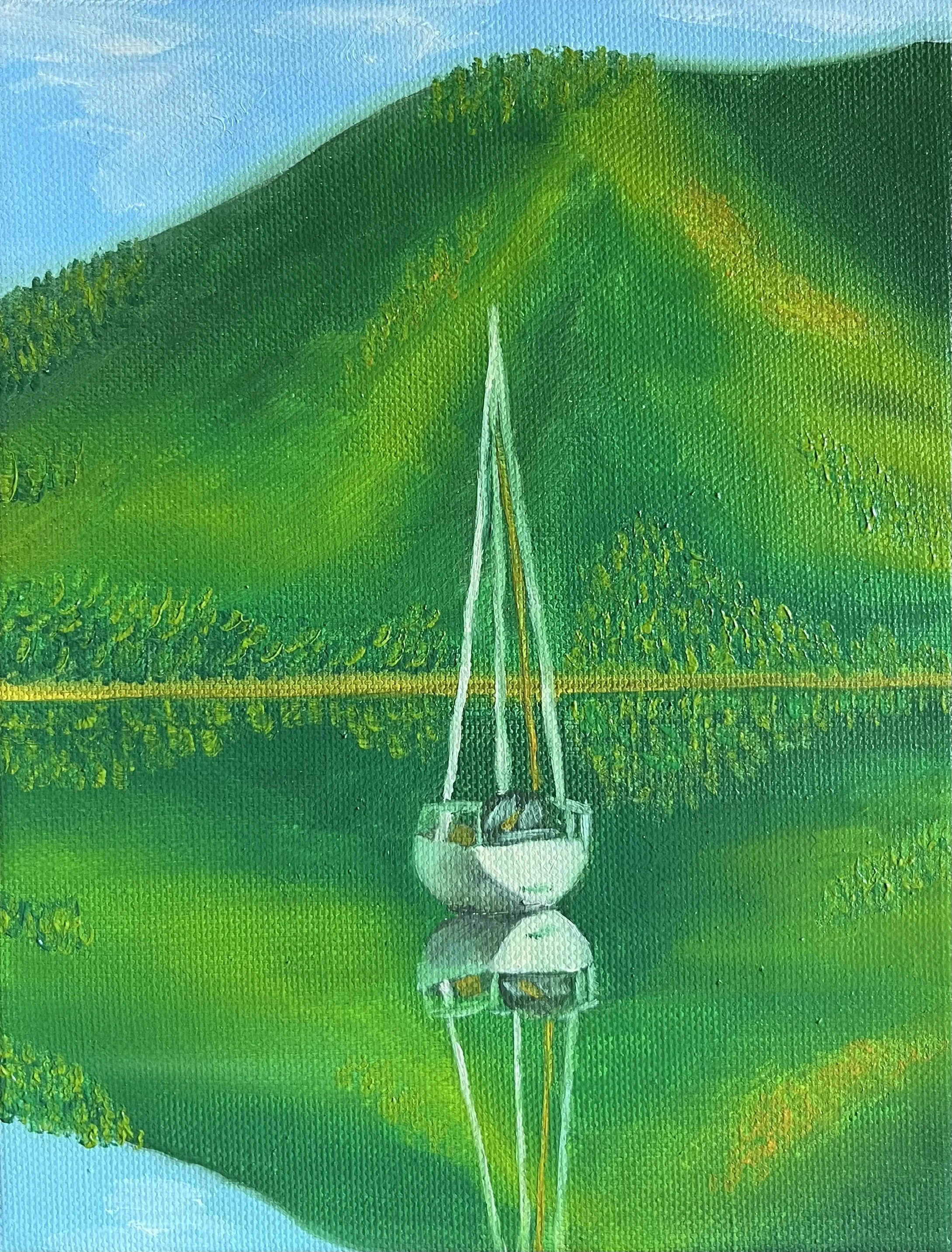 Boat on Still Lake