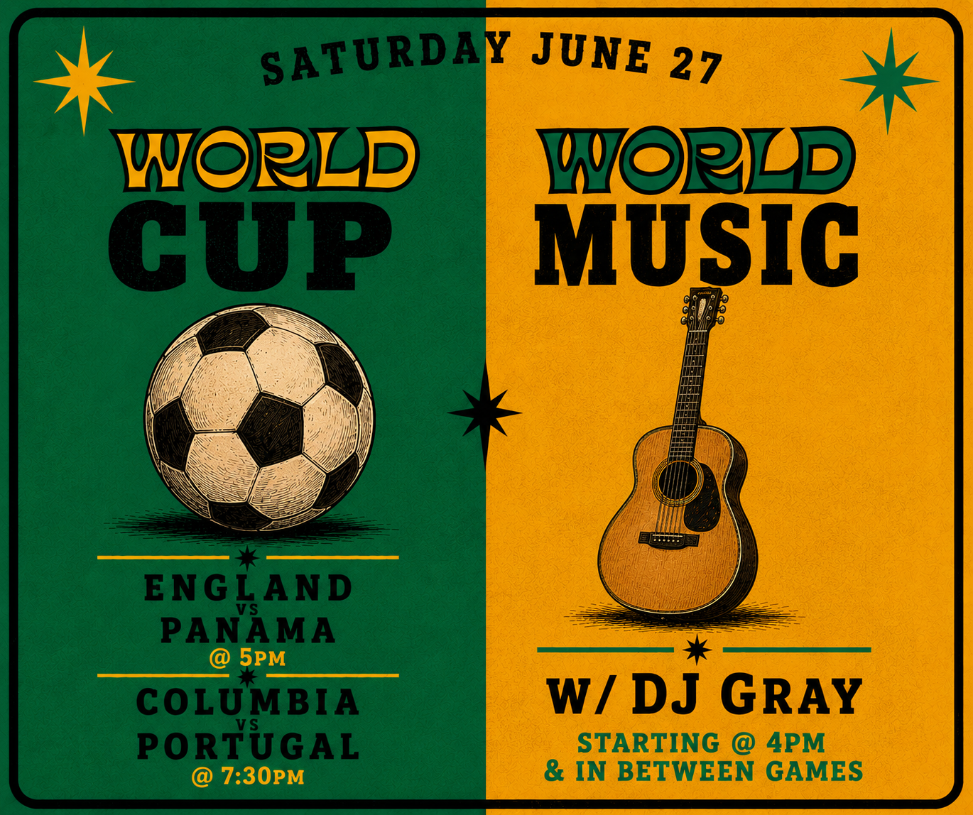 World Cup / World Music   Screening &amp; Dance Party 