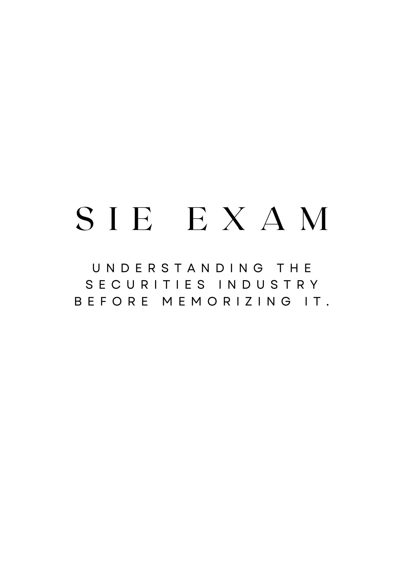 The SIE Reality Guide