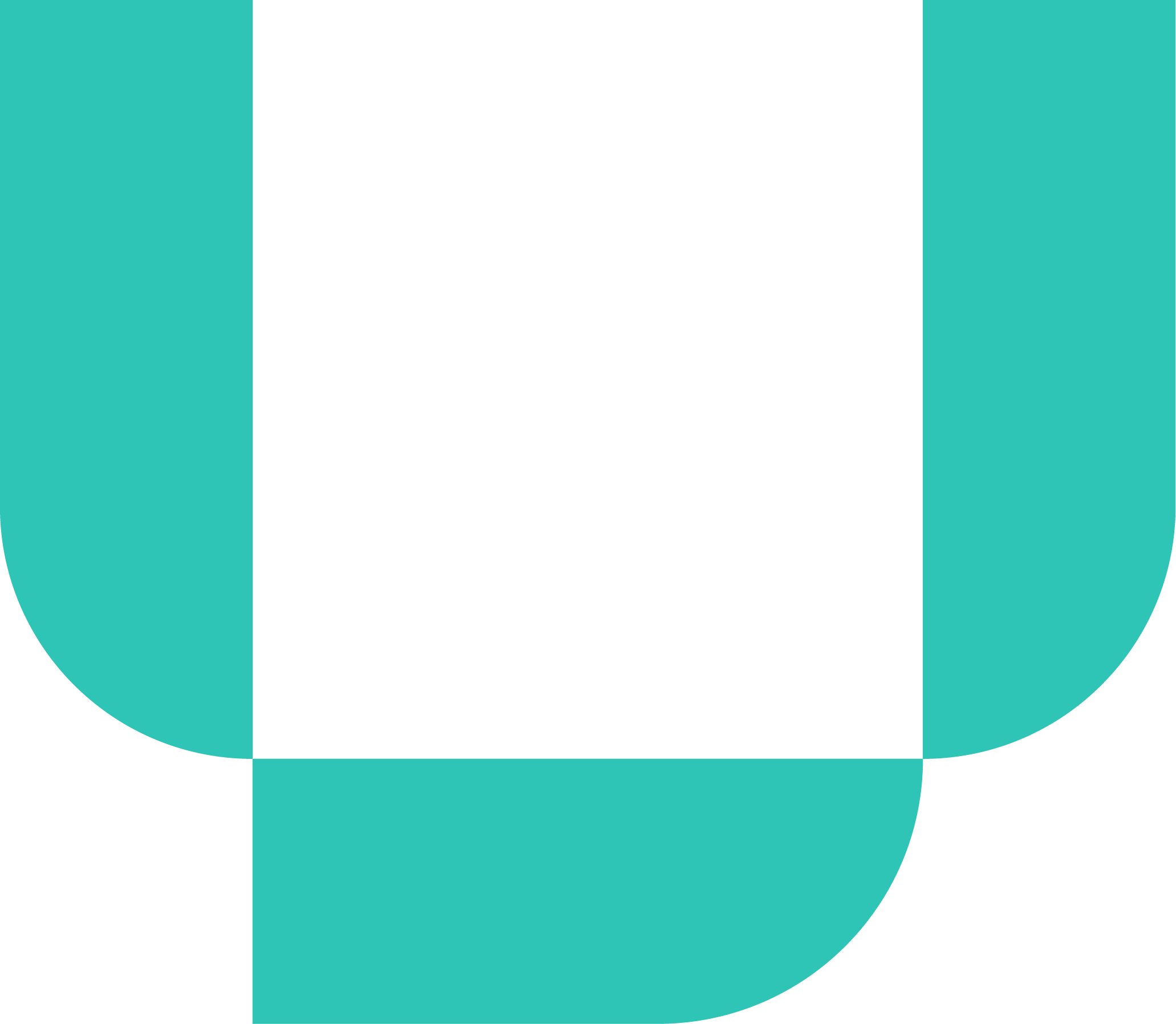 Logo with a black letter 'Q' inside a teal circle, set against a black background.