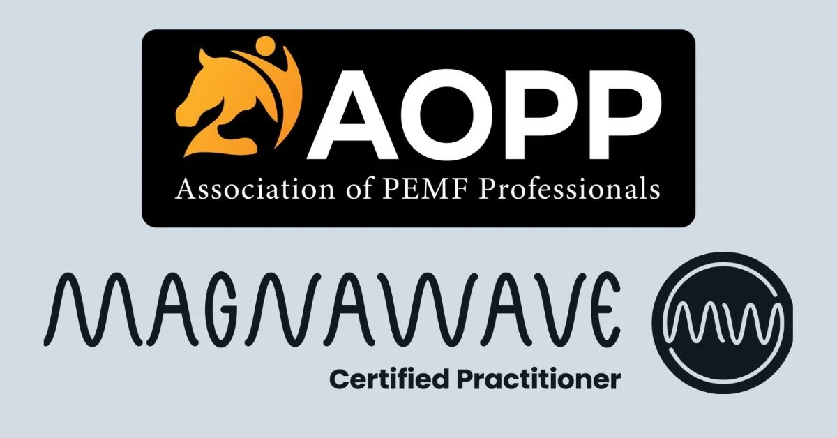 AOPP and Magnwave Certified PEMF Practitioner logos