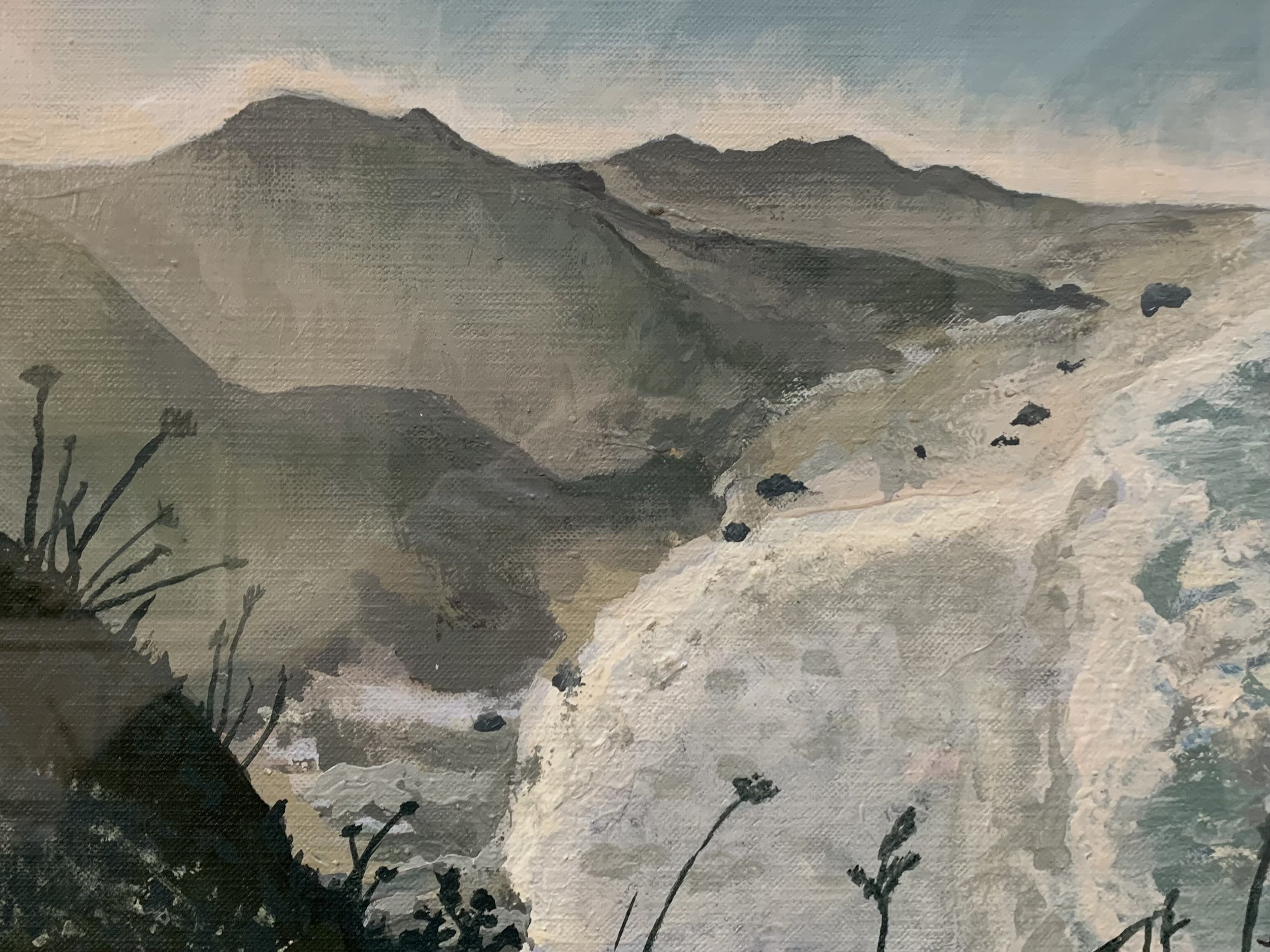 Pacific Coast Highway, Oregon, USA -- Acrylic on canvas