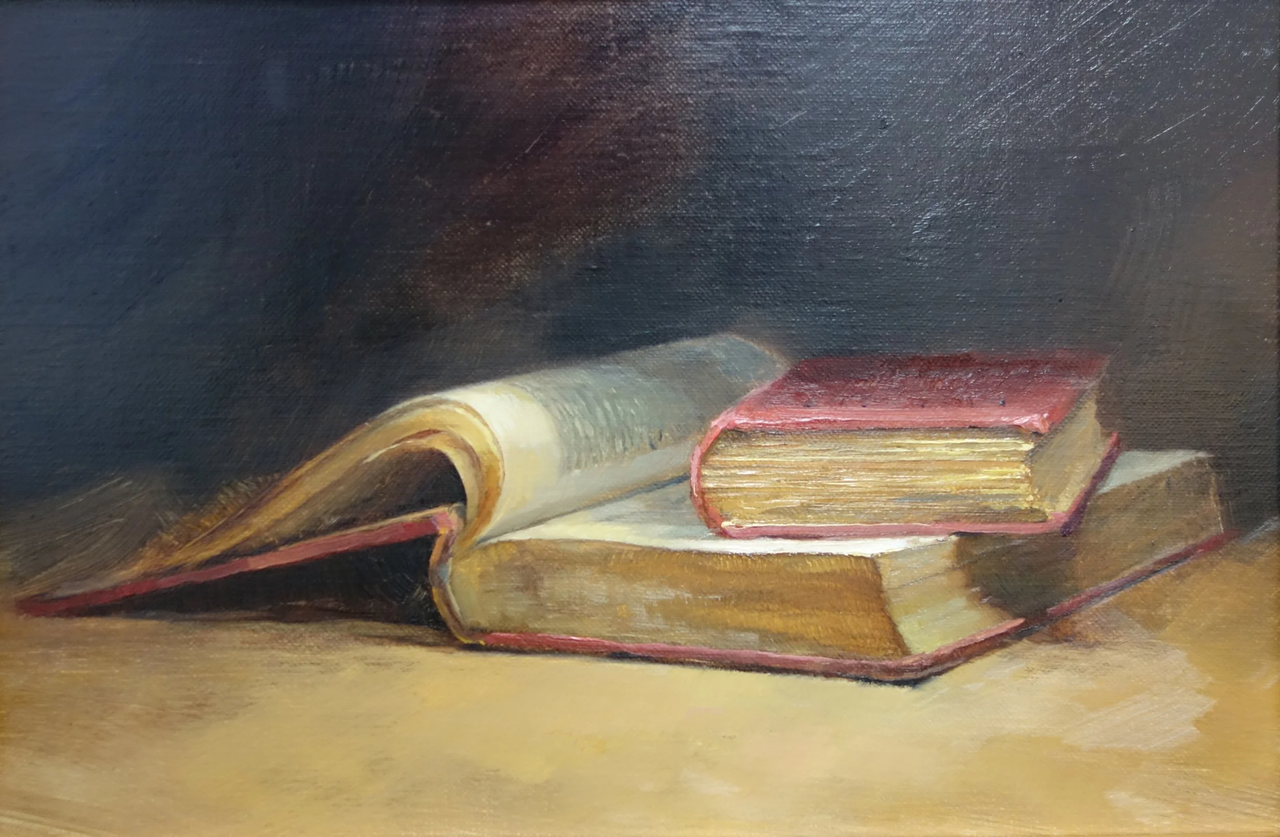 light reading, oil on board, 30 x 30 cm, £595.jpg