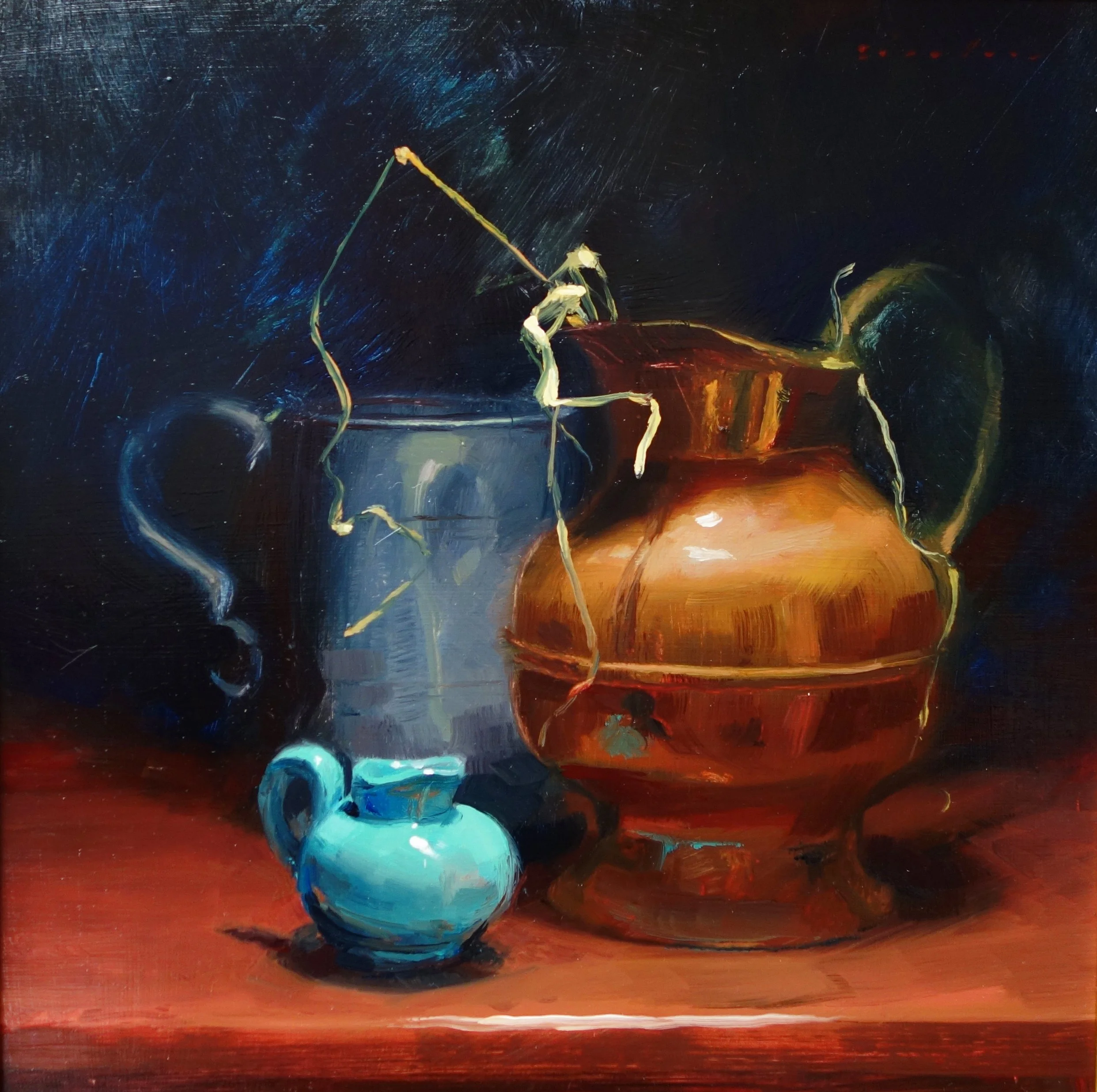 three jugs, oil on board, 30 x 30 cm, £695.jpg