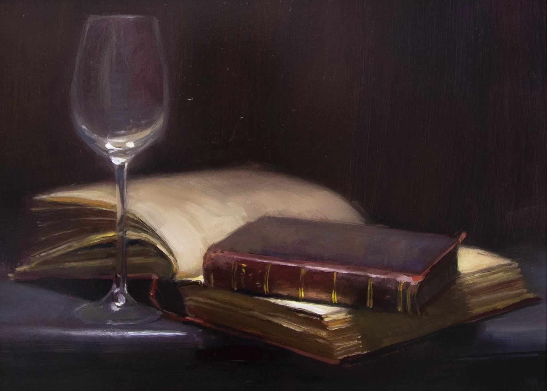 studying 30 x 40 cm oil on board without frame.jpg