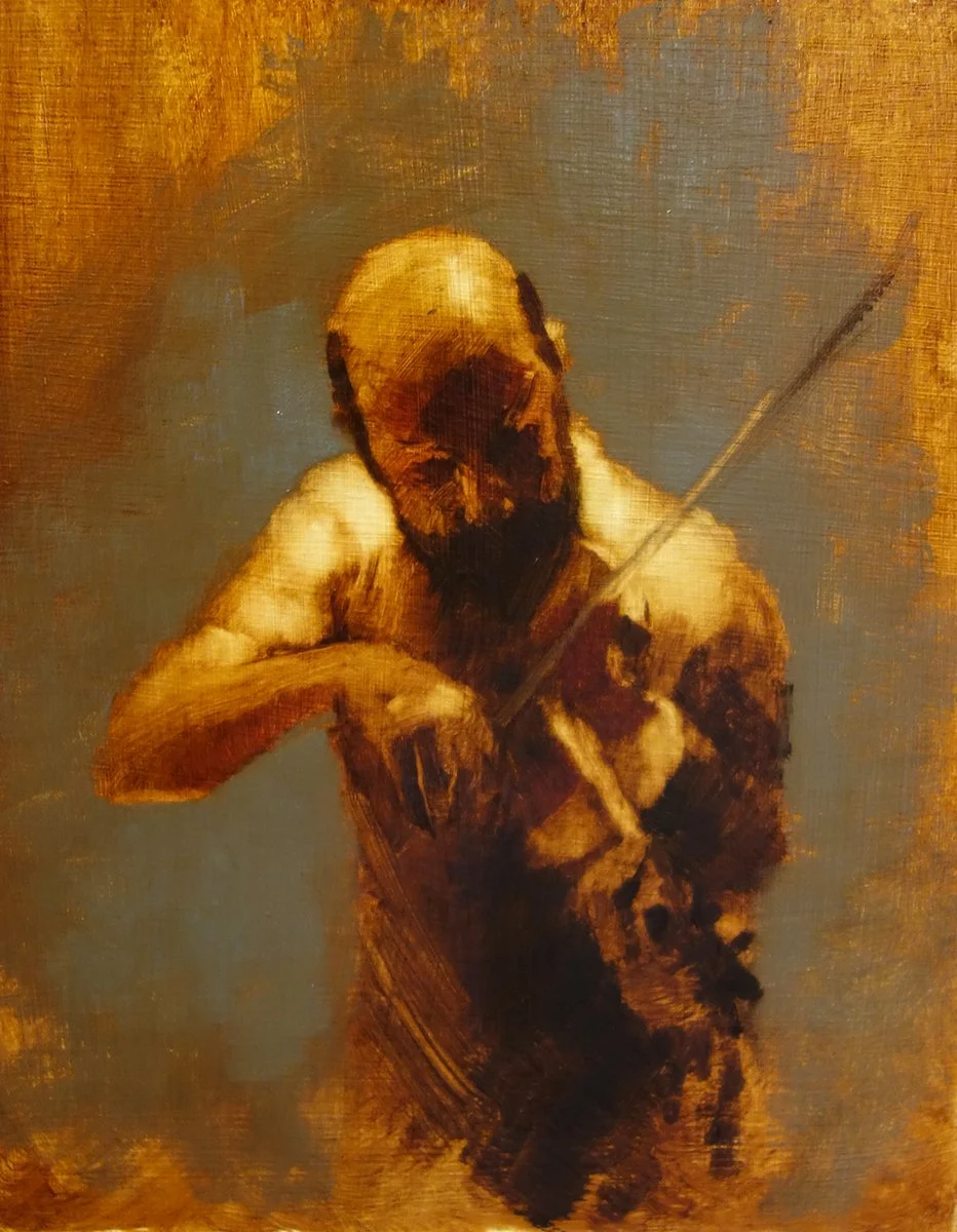 fiddler-sketch-II-25-x-20-cm-oil-on-board-300 SOLD.jpg