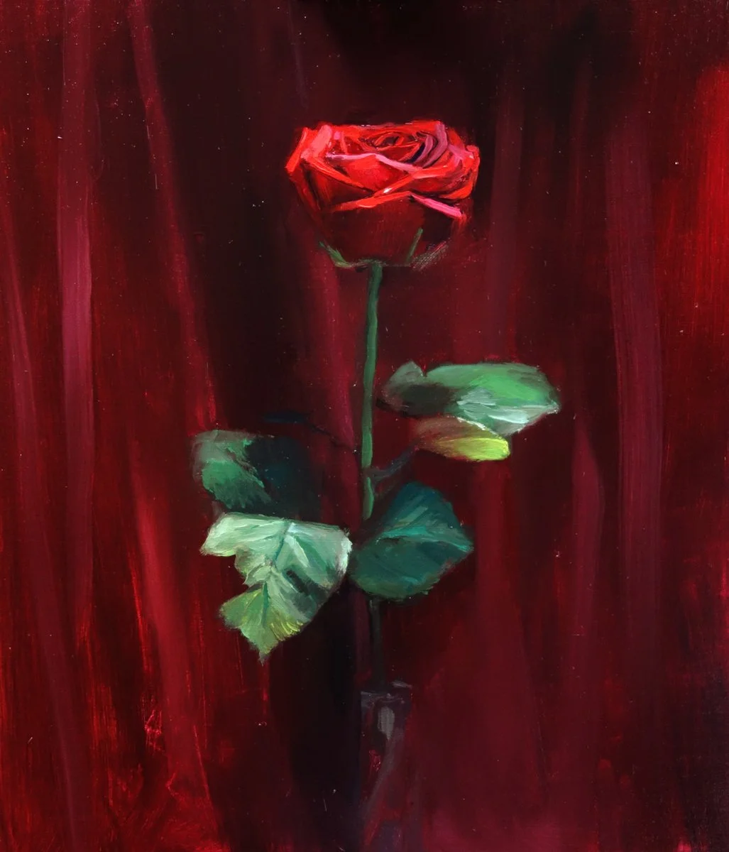 red 35 x 30 cm oil on board.jpg