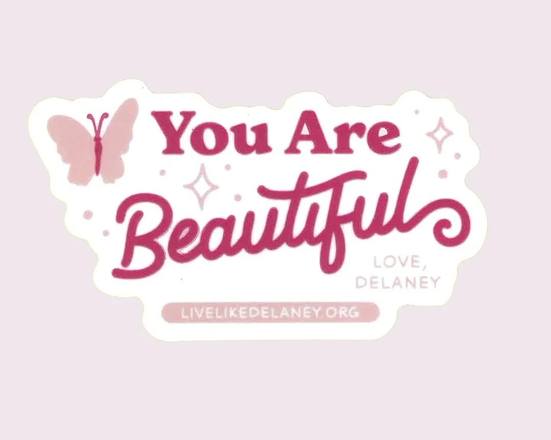 'You Are Beautiful' Inspirational Sticker