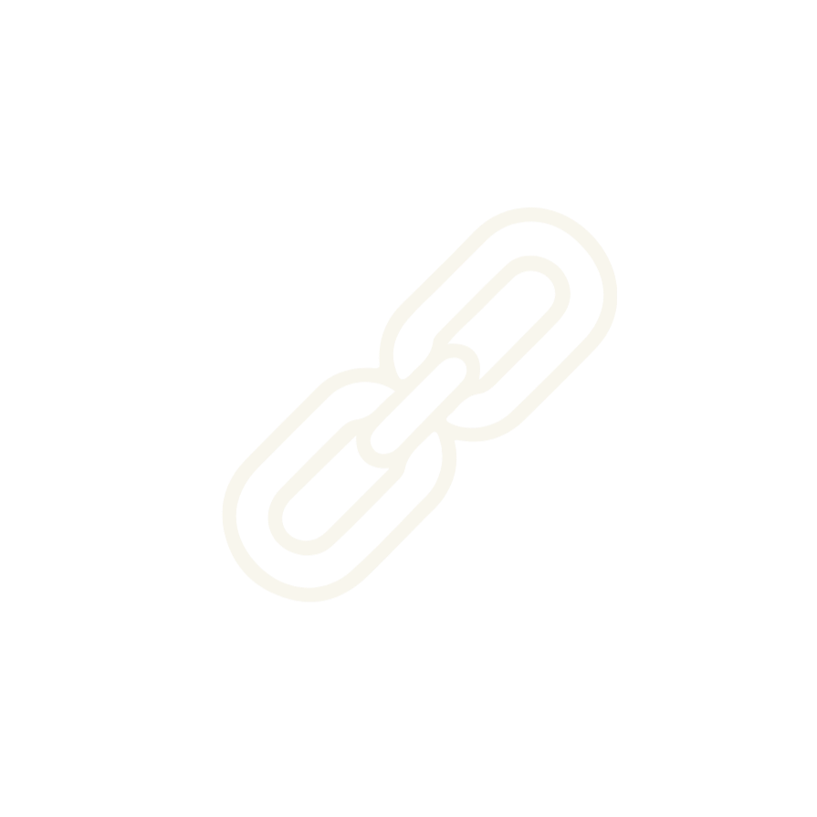 Symbol eines Kettenglieds auf schwarzem Hintergrund.