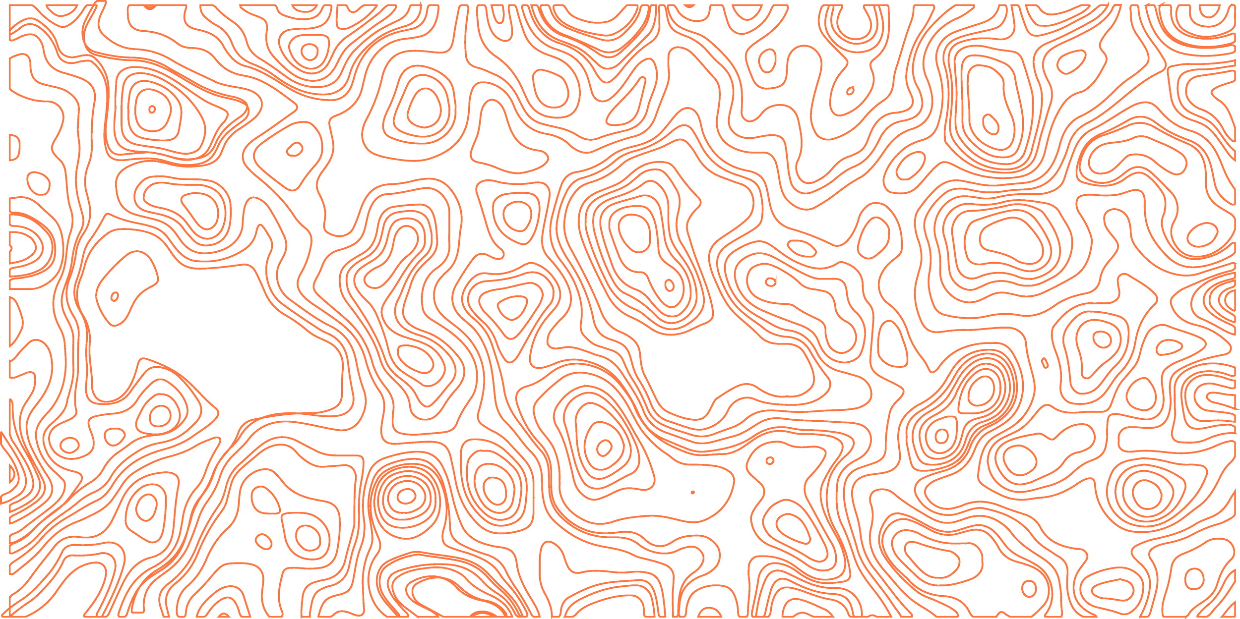 Motif graphique inspiré des courbes topographiques de l'identité visuelle de Miège