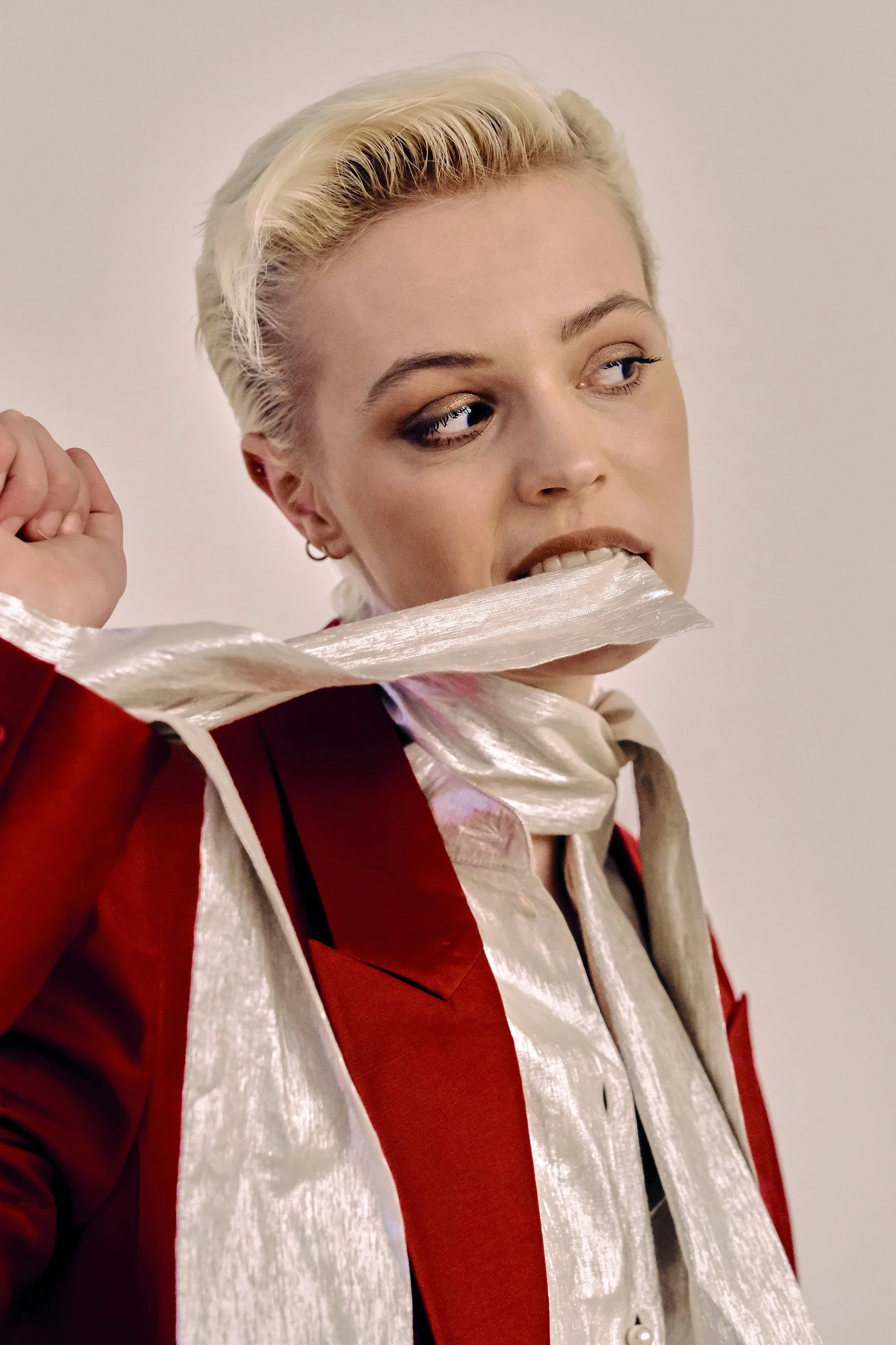   Image Above Ella Maisy Purvis Wears: Blazer &amp; Shorts: Munthe | Shirt: Palmer Harding | Shoes:    Pierre H   a   rdy&nbsp;   