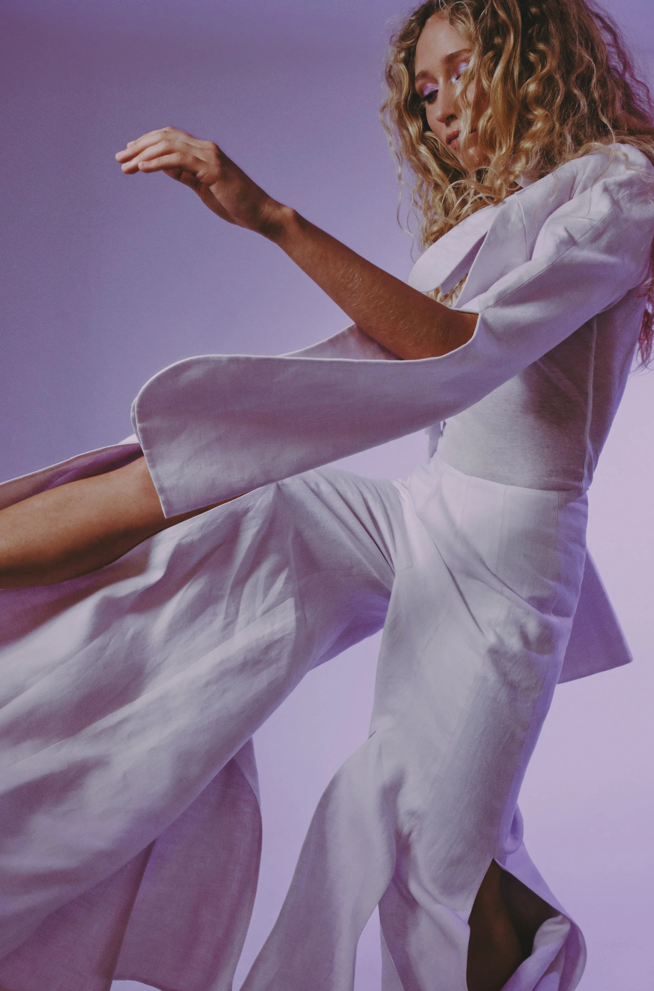   Images Above, Elfie Reigate wears: Allies Jacket &amp; Fritillara Jacket: r.l.e | Lobby PR  