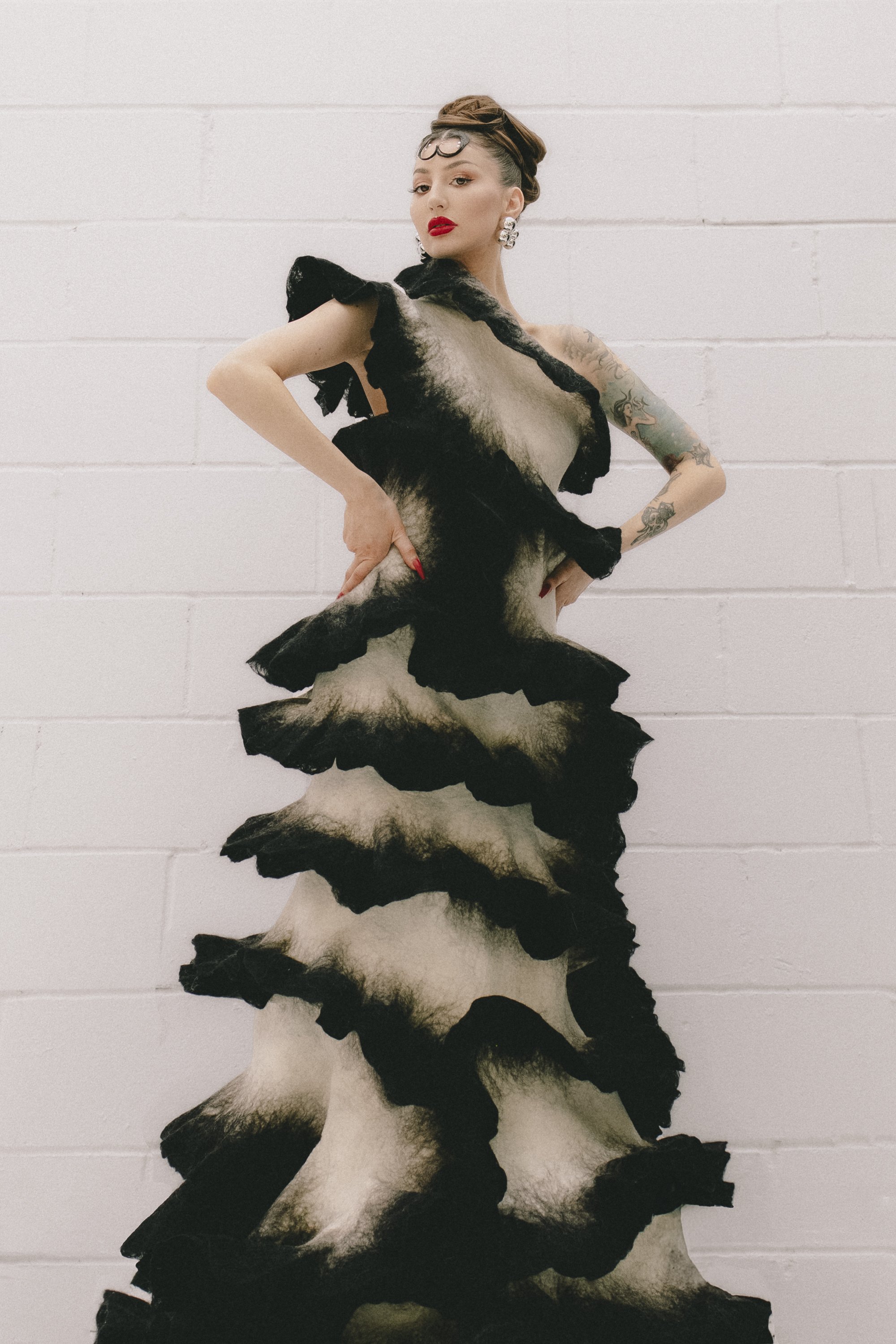   Images Above, Eve-Lily wears: Dress: Clara Pinto, Earrings: Grace Scharf  