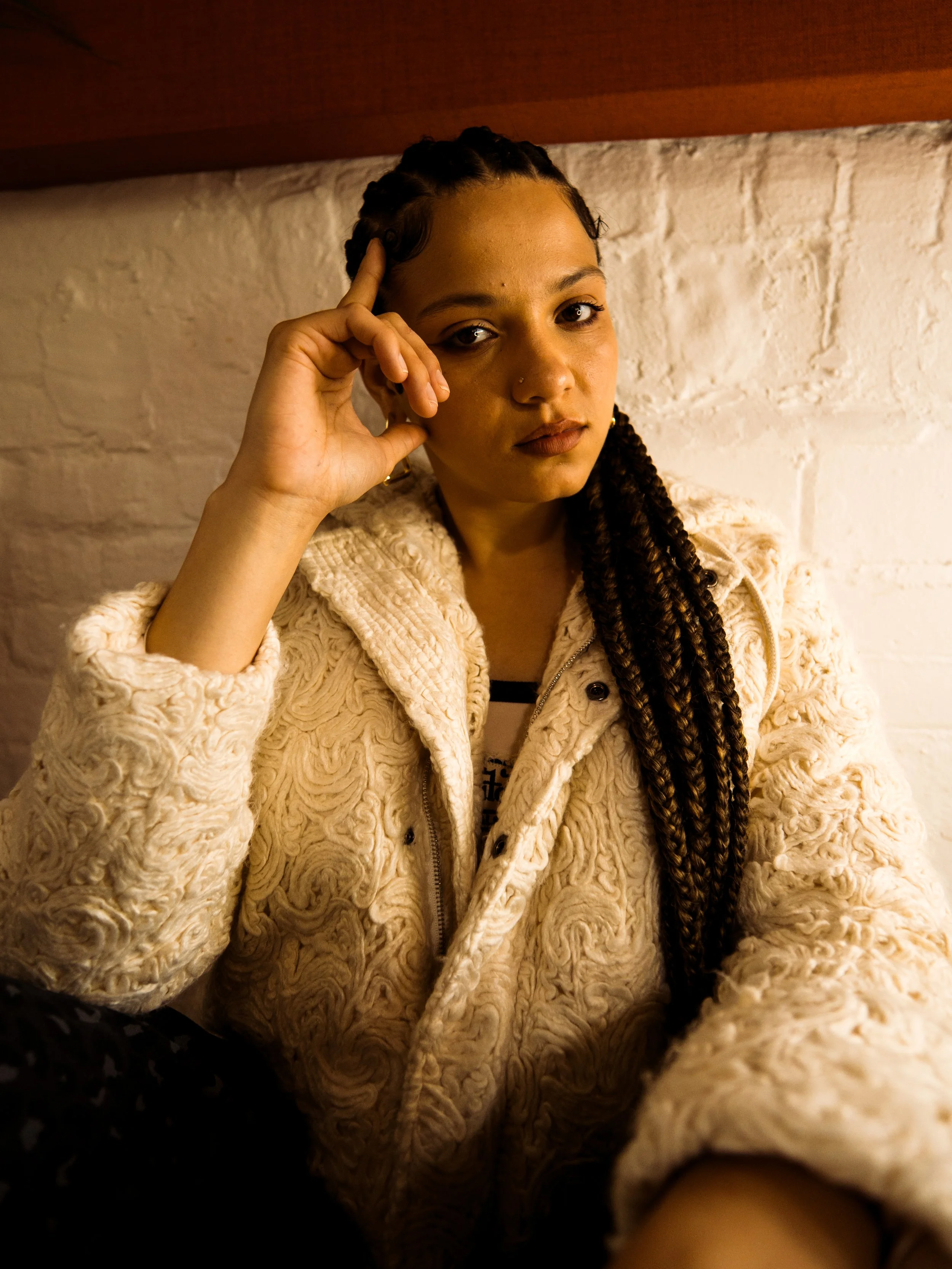   Images Above, JayaHadADream wears: Jacket: By Cookie H., Vest: Von Dutch, Shorts &amp; Shoes: Adidas, Earrings: Lag World   