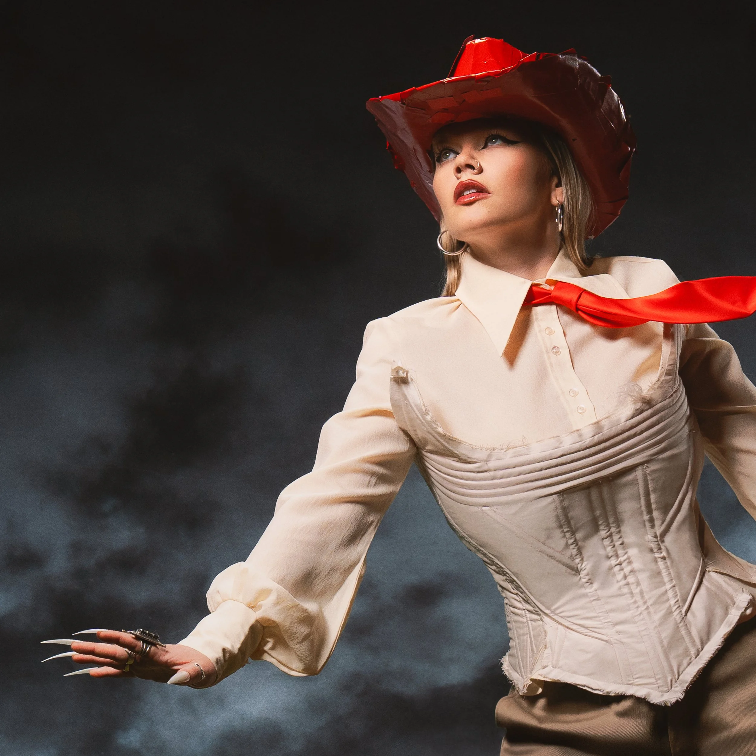   Image Above, CHINCHILLA wears: Brian Carvalho, Amy Rodriguez    All Images Above by Photographer: Frances O’Sullivan, Stylist: Mia Maxwell   