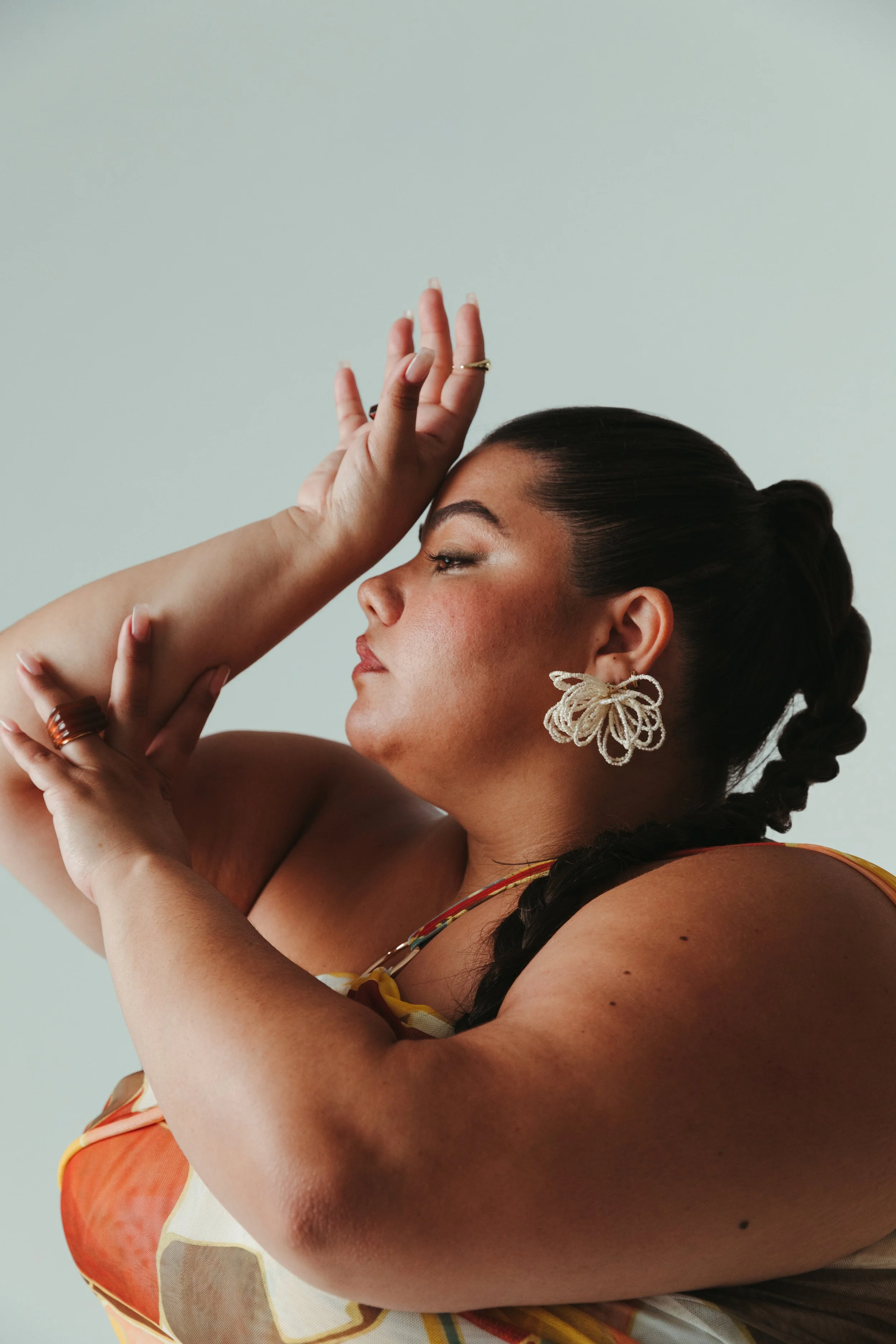   Priscilla Del Castillo wears; Sarah Hann &amp; H&amp;M  