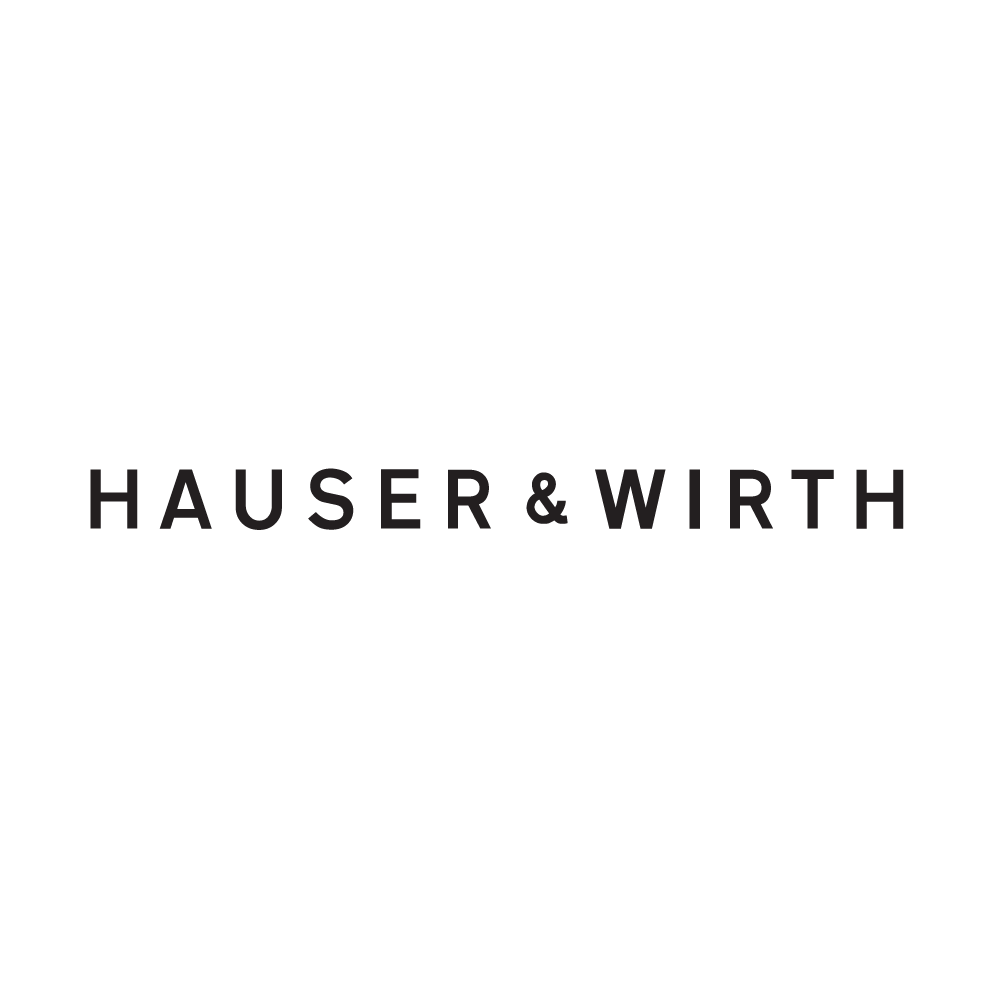 Hauser & Wirth logo in black text on a white background.