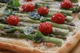 Spargelpizza