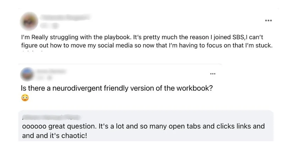 comments from frustrated users