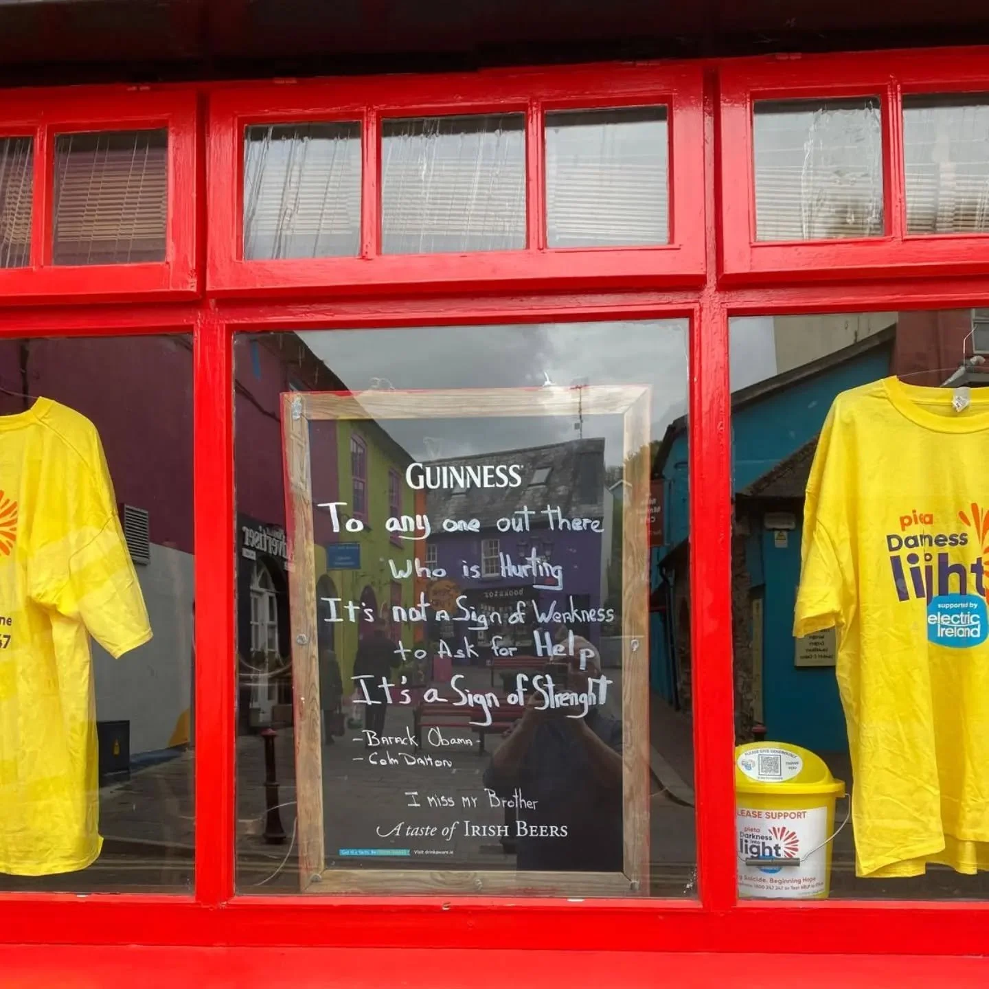 " To anyone out there who is hurting, it's not a sign of weakness to ask for help. It's a sign of strength"

Be sure to support your local @darknessintolightkinsale events and fundraisers. 

Everyone's in it together. @darknessintolight_wor