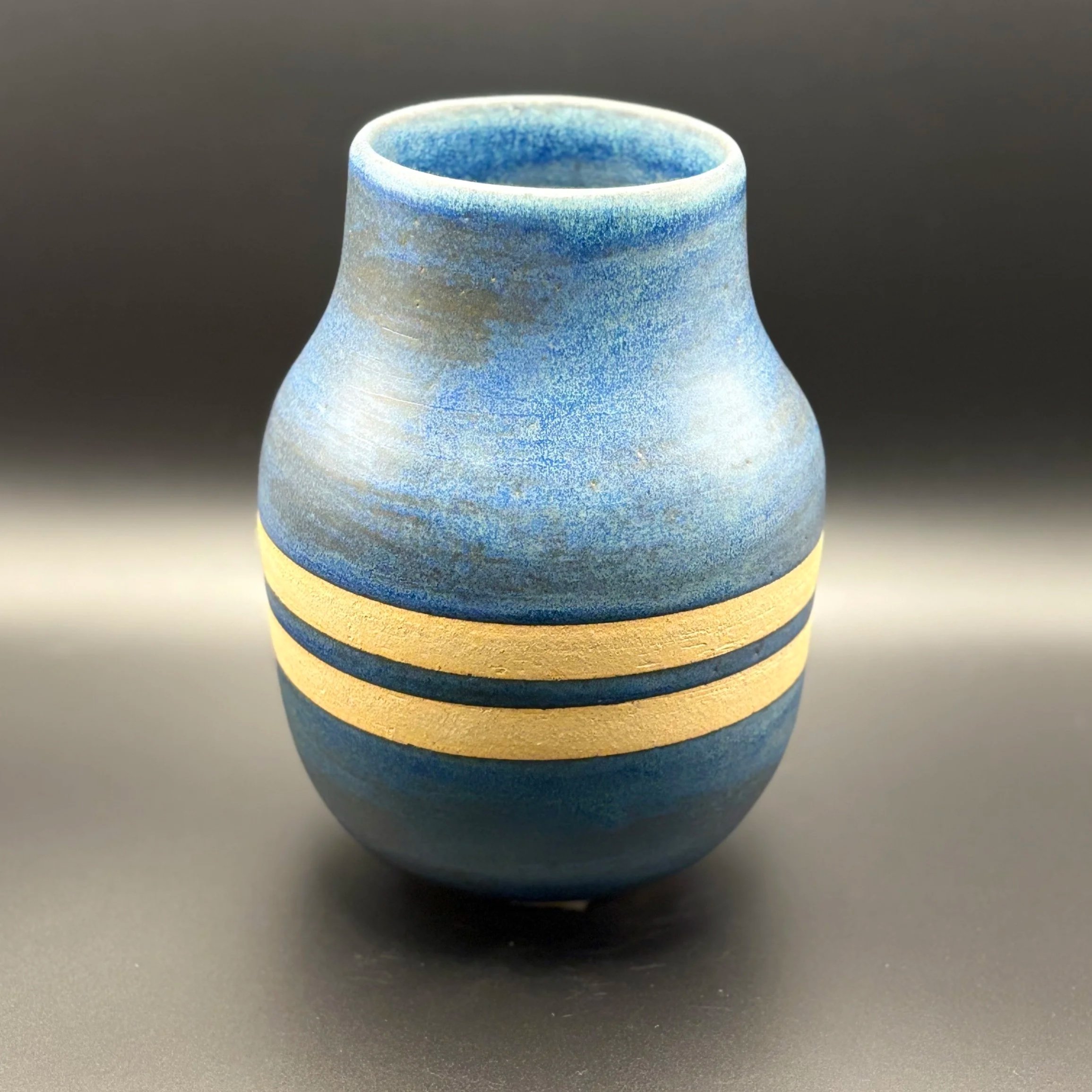 Indigo Stripe Vase