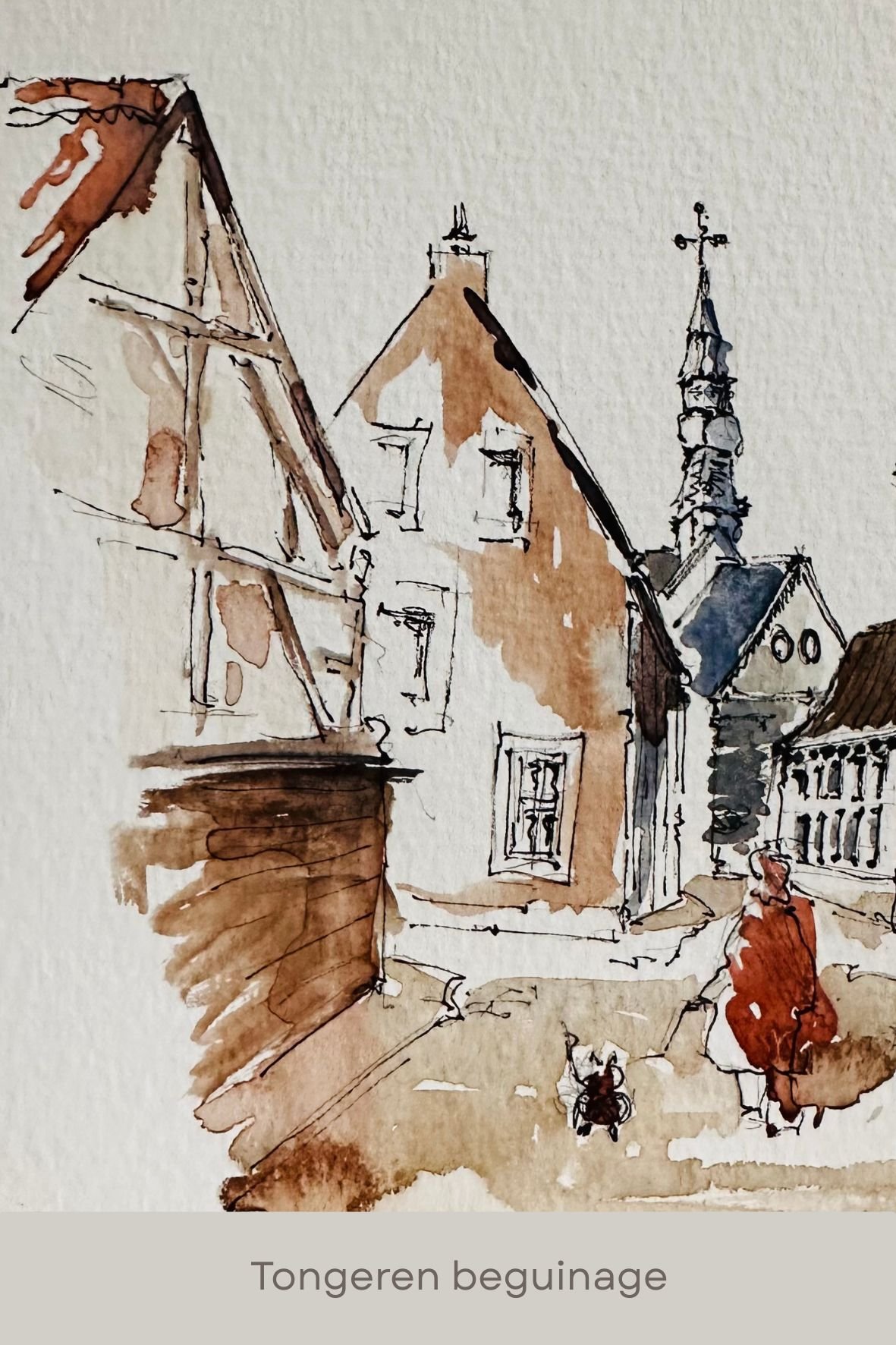 Silent steps in the beguinage.
