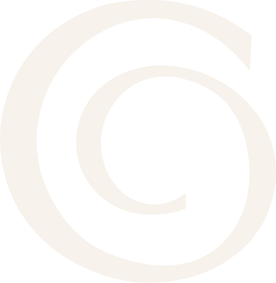 A black background with a large white concentric circle design.