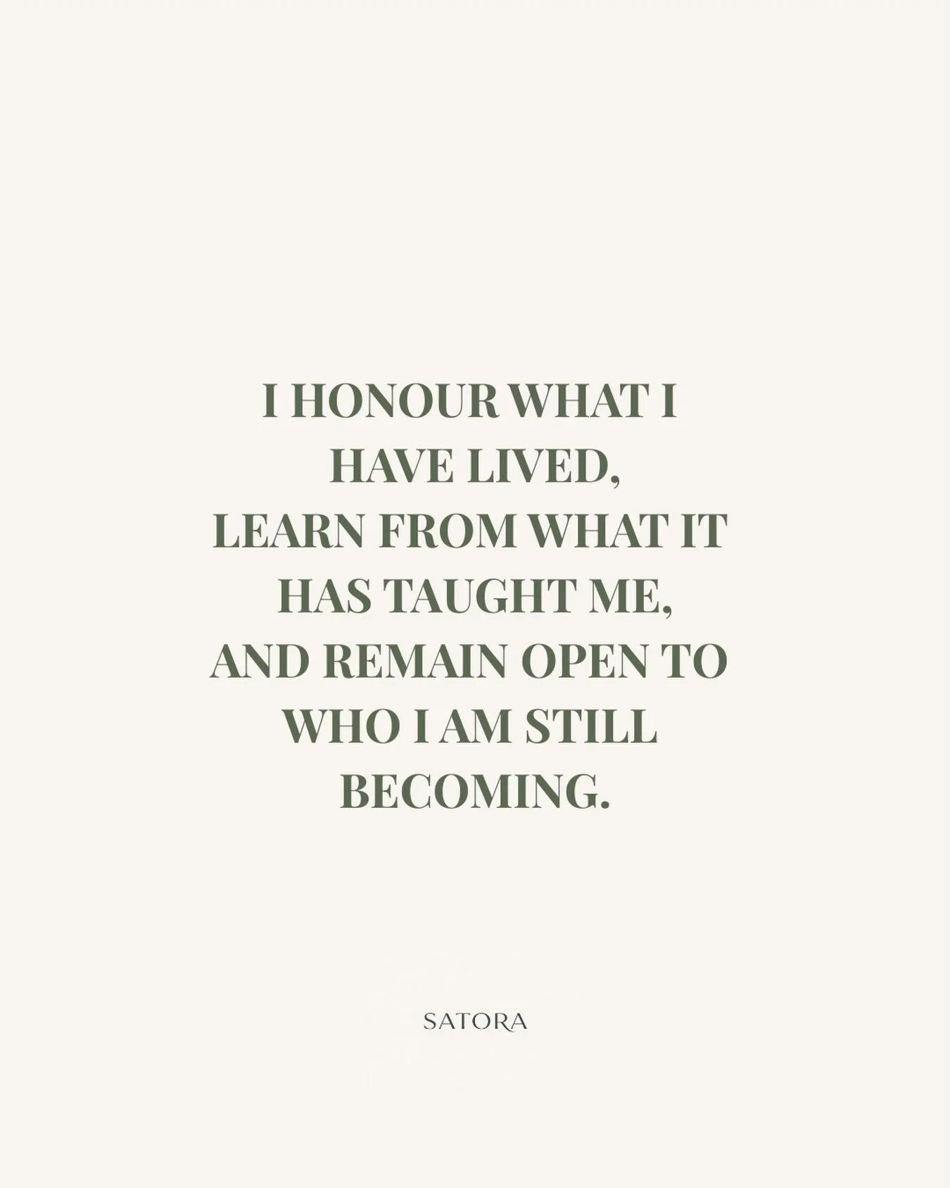We don&rsquo;t have to leave the past behind to move forward.

We can honour what we&rsquo;ve lived, carry the wisdom with us, and remain open to what is still unfolding. 🤍

What are you carrying forward with you?

SATORA
Where insight becomes lived