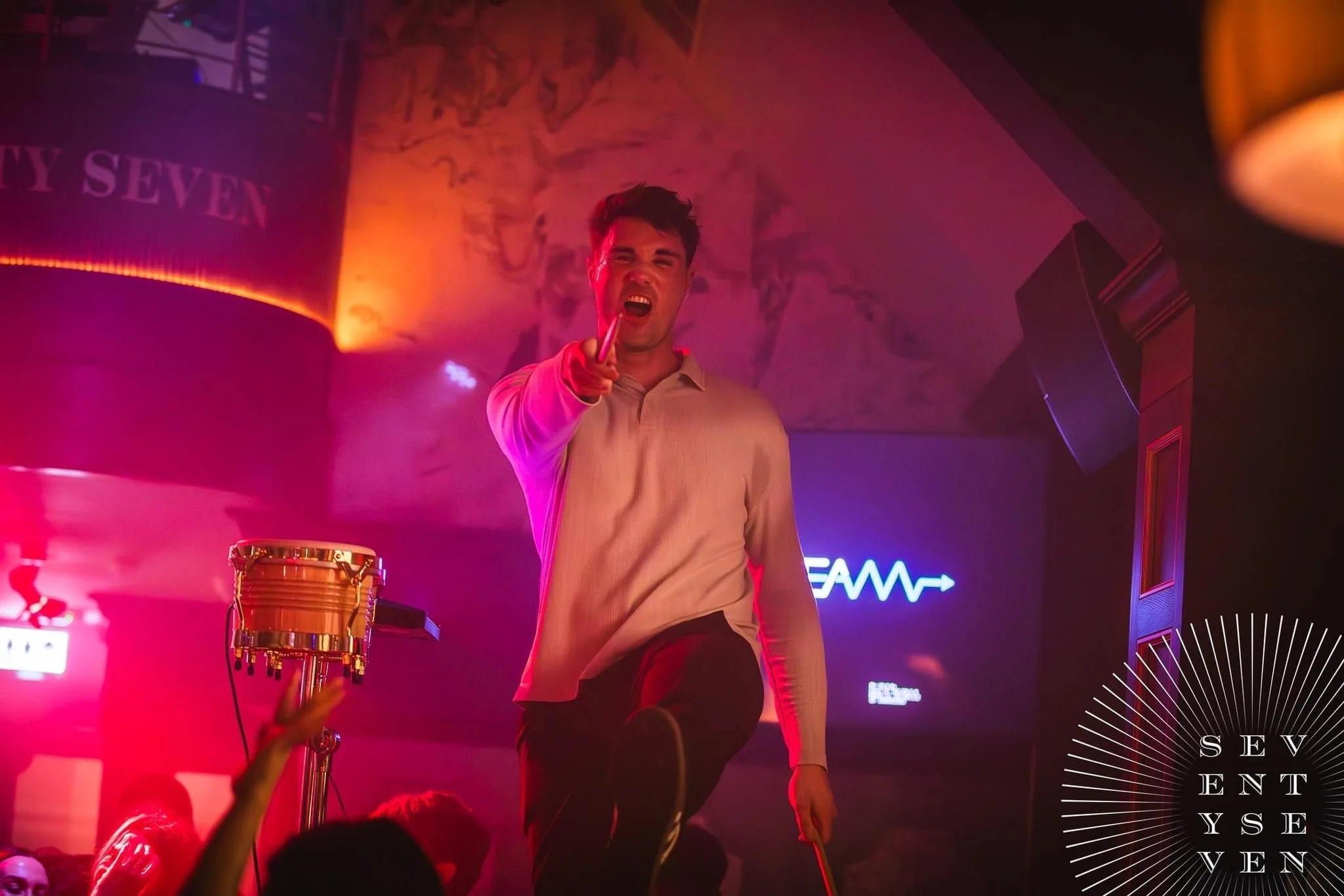 Darragh O'Rourke - percussionist - live at Seventy Seven Cork