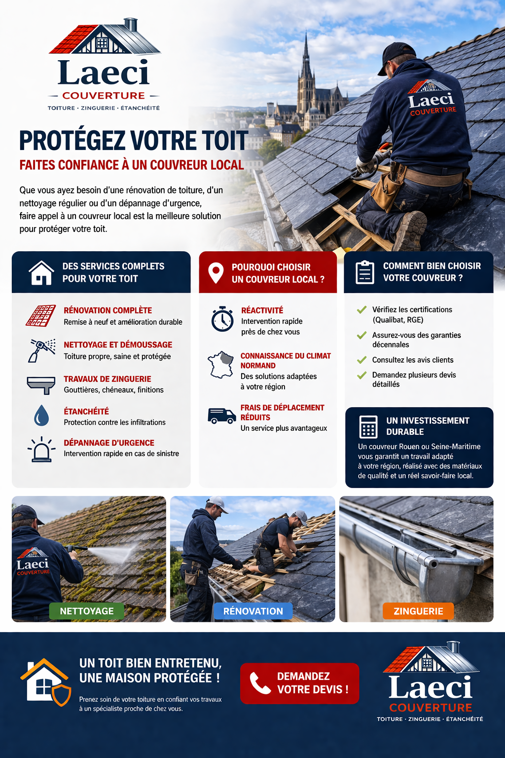 Quand faut-il rénover sa toiture ? Signes, matériaux et conseils à Rouen et en Seine-Maritime