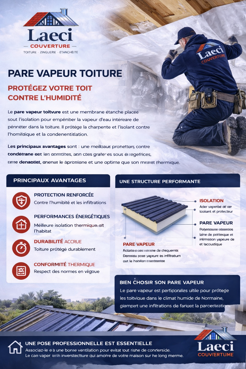 Pare Vapeur Toiture : À quoi sert-il et comment bien le choisir à Rouen et en Seine-Maritime ?