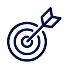 arrow in the centre of the traget for impact value