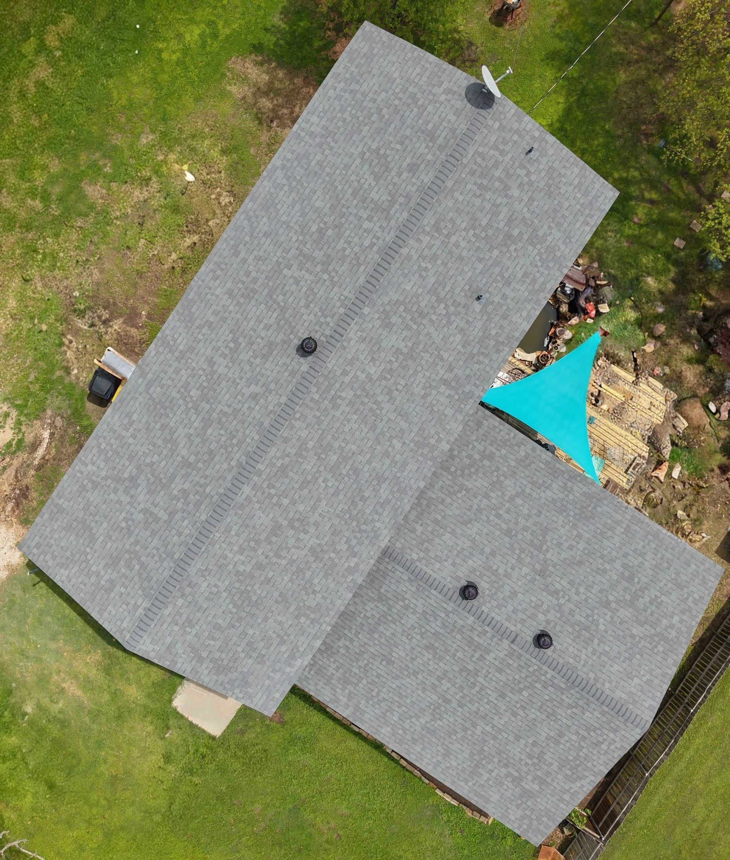 Top down drone inspection