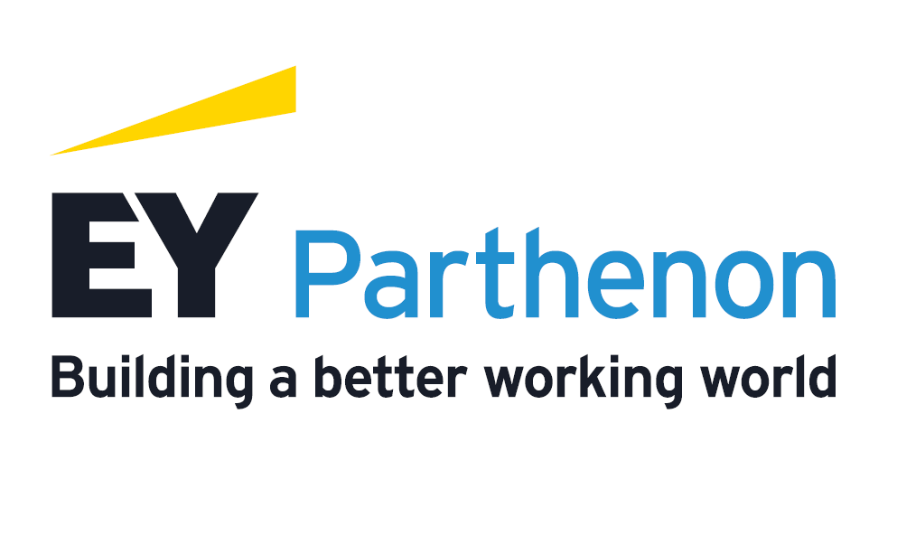 EY Parthenon logo with tagline 'Building a better working world'