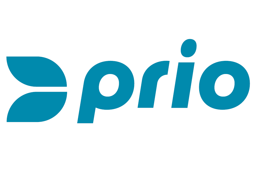 Prio logo with two stylized leaves next to the word 'prio' in lowercase letters.