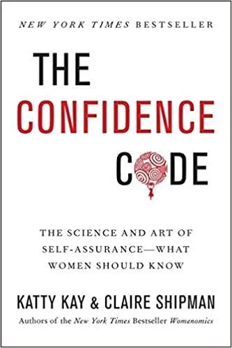 Book cover for "The Confidence Code" by Katty Kay and Claire Shipman, featuring black, red, and white text.