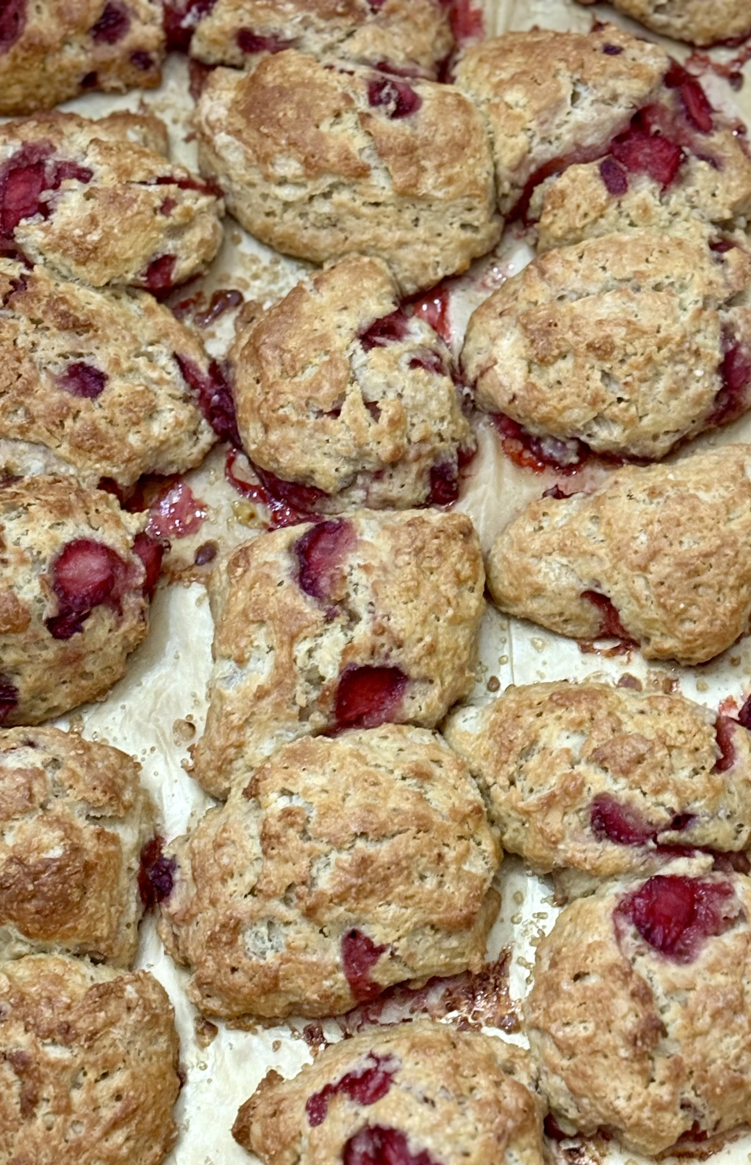 Gluten Free Strawberries & Cream Scones