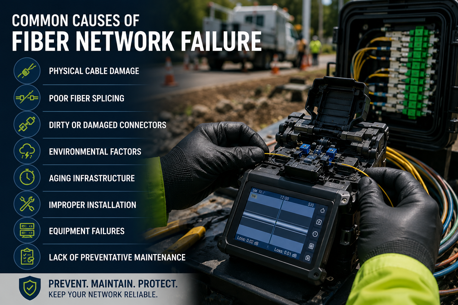 Common Causes of Fiber Network Failure