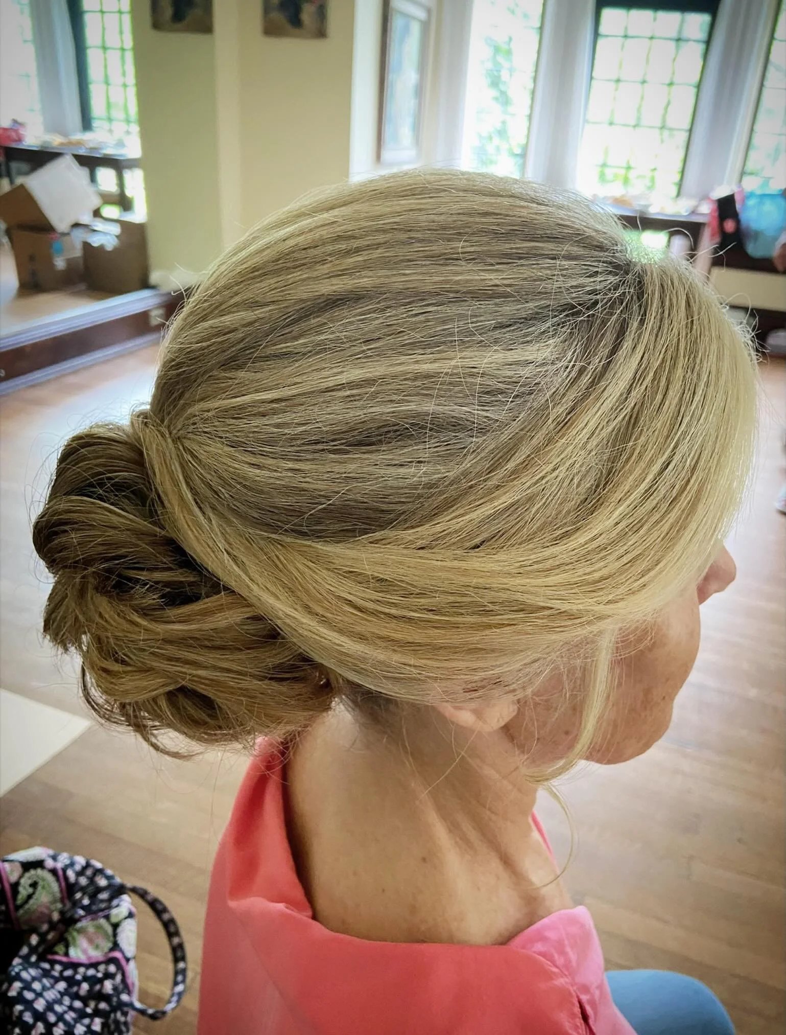 Classic low bun! Great for off the shoulder and spaghetti strap dresses! 
.
.
.
.
.
.
#wedding2027 #weddinghair #philadelphiawedding #paweddings #lowbunhairstyles
