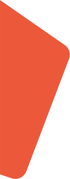 Une image montrant une forme géométrique orange avec un fond blanc.