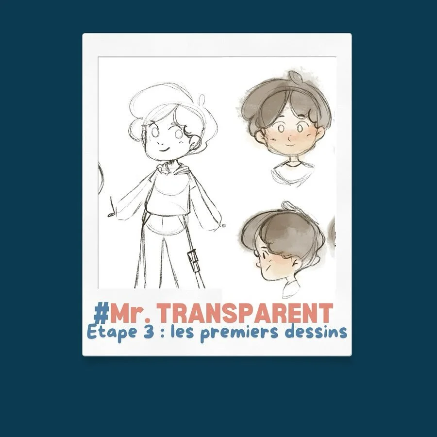 🤗 Pourquoi Mr. Transparent est diff&eacute;rent ?

📝  J&rsquo;ai choisi une graphiste pour son trait de crayon et je l&rsquo;ai brief&eacute; sur la direction artistique et le traitement graphique. Je souhaite que le r&eacute;alisme des dessins rac