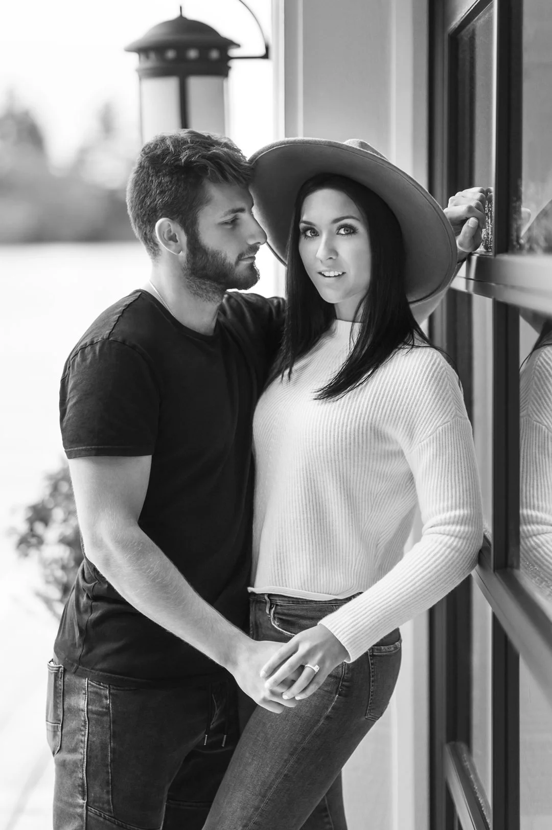 Engagement Session Black and White