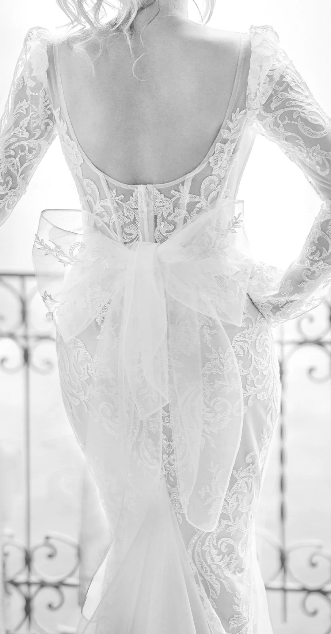Brides dress details