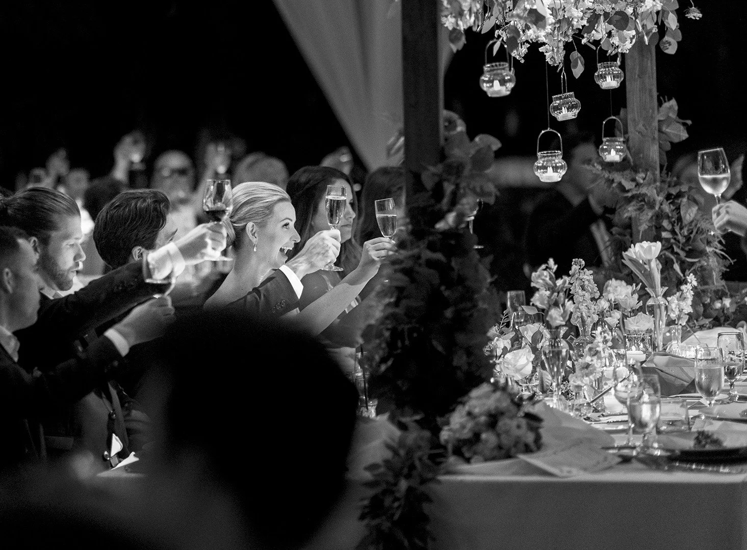 Wedding reception candid moments