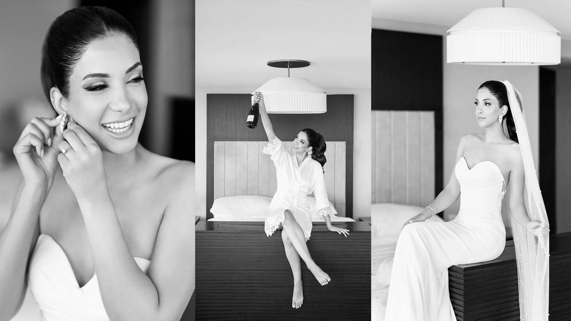 bride photos at Hotel X