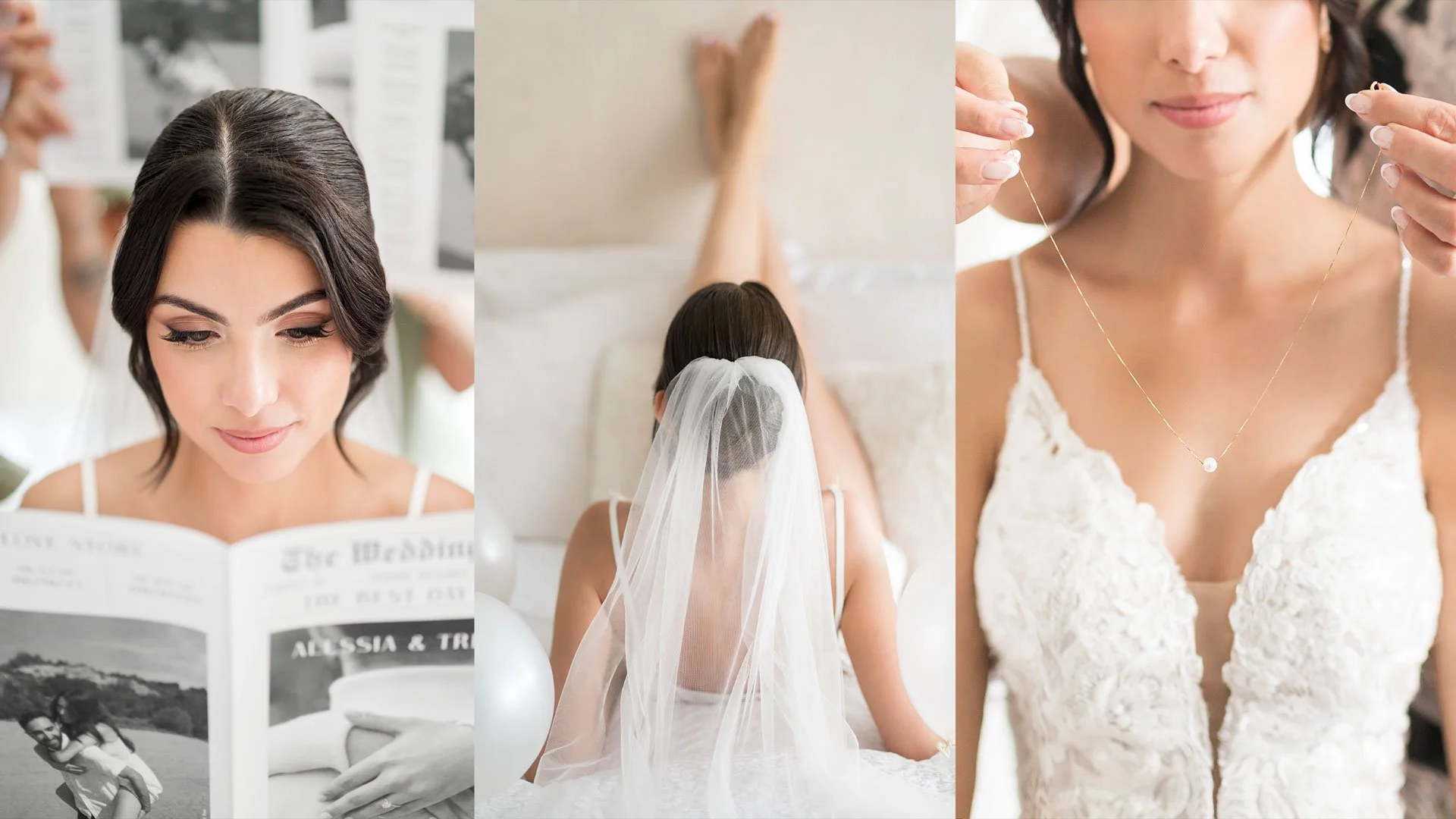 candid wedding photos, bride getting ready